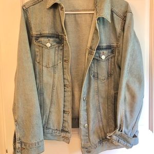 Topshop vintage jean jacket Moto